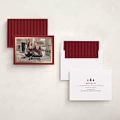 "Modern details" - Holiday Cards in Poinsettia by Stacey Meacham - Assembled