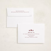"Modern details" - Holiday Cards in Poinsettia by Stacey Meacham - FREE Recipient Addressing