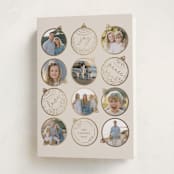 "Gilded ornaments" - Holiday Cards in Clay by Teju Reval - Folded Card