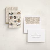 "Gilded ornaments" - Holiday Cards in Clay by Teju Reval - Assembled