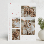 "tiny stars confetti" - Holiday Cards in Poinsettia by Sumak Studio - Front