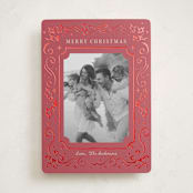 "Holly whirl" - Holiday Cards in Crimson by Cass Loh - Front