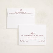 "Holly whirl" - Holiday Cards in Crimson by Cass Loh - FREE Recipient Addressing