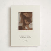 "gold frame" - Holiday Cards in Milk by Claire - Front