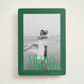 "The Bold Border" - Holiday Cards in Pine by Brianne Larsen - Front