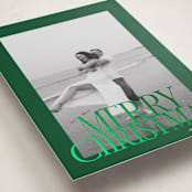 "The Bold Border" - Holiday Cards in Pine by Brianne Larsen - Detail
