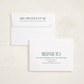 "The Bold Border" - Holiday Cards in Pine by Brianne Larsen - FREE Recipient Addressing