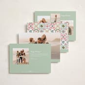 "Tiles" - Holiday Cards in Vanilla by Makewells - Back of Card Options