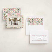 "Tiles" - Holiday Cards in Vanilla by Makewells - Assembled