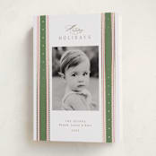 "Swiss Dot Ribbon" - Holiday Cards in Wreath by Susan Zinader - Folded Card