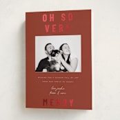 "Oh So Very Merry" - Holiday Cards in Holly by Sierra Lee - Folded Card
