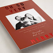 "Oh So Very Merry" - Holiday Cards in Holly by Sierra Lee - Detail