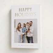 "Slate" - Holiday Cards in Sugar by Wildfield Paper Co - Folded Card