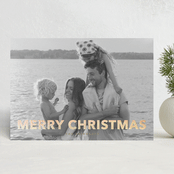"Gilded" - Holiday Cards in Champagne by Angela Thompson - Front