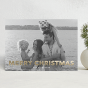 "Gilded" - Holiday Cards in Linen by Angela Thompson - Front