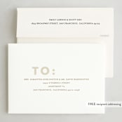 "Gilded" - Holiday Cards in Champagne by Angela Thompson - FREE Recipient Addressing