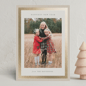 "Modern striped frame" - Holiday Cards in Forest by Jackie Crawford - Front