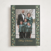 "evergreen garlands" - Holiday Cards in Juniper by Rebecca Durflinger - Front