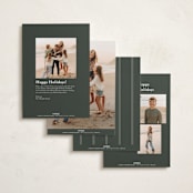 "evergreen garlands" - Holiday Cards in Juniper by Rebecca Durflinger - Back of Card Options