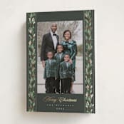 "evergreen garlands" - Holiday Cards in Juniper by Rebecca Durflinger - Folded Card