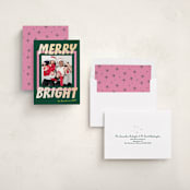 "Bold and Bright" - Holiday Cards in Evergreen by Shari Margolin - Assembled