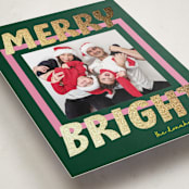 "Bold and Bright" - Holiday Cards in Evergreen by Shari Margolin - Detail