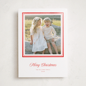 "Lauren" - Holiday Cards in Santa Suit by Blustery August - Front