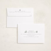 "Among the Pines" - Holiday Cards in Porcelain by Everett Paper Goods - FREE Recipient Addressing
