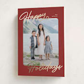 "the classic" - Holiday Cards in Holly by Pixel and Hank - Folded Card