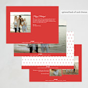 "New Stop" - Holiday Cards in Noble Fir by Erica Krystek - Back of Card Options