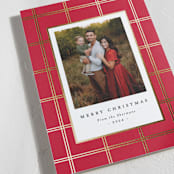 "Simple Panes" - Holiday Cards in Poinsettia by Amy Kross - Detail