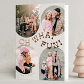 "Bubble" - Holiday Cards in Eggnog by Everett Paper Goods - Folded Card