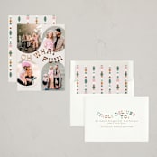 "Bubble" - Holiday Cards in Eggnog by Everett Paper Goods - Assembled