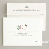 "Merry Letters" - Holiday Cards in Mint by Alethea and Ruth - FREE Recipient Addressing