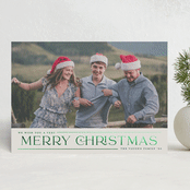 "Merry Trim" - Holiday Cards in Winter Pine by Erica Krystek - Front