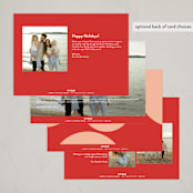 "circle duo" - Holiday Cards in Candied Apple by Lori Wemple - Back of Card Options