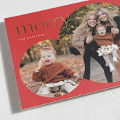 "circle duo" - Holiday Cards in Candied Apple by Lori Wemple - Detail