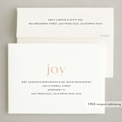 "circle duo" - Holiday Cards in Candied Apple by Lori Wemple - FREE Recipient Addressing
