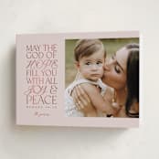 "Filled With Love" - Holiday Cards in Peppermint by Pink House Press - Folded Card