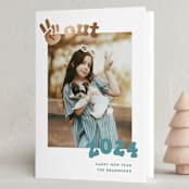 "peace out" - Holiday Cards in Ocean by Megan Davis - Folded Card