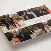 "Simple Five" - Holiday Cards in Poinsettia by Brianne Larsen - Detail