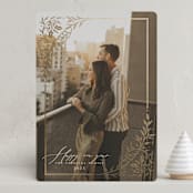 "Gilded Love" - Holiday Cards in Vanilla by Ana de Sousa - Front