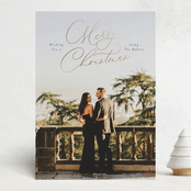 "Minimalist Merry Moments" - Holiday Cards in Chimney Smoke by Design Lotus - Front