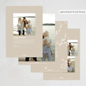 "Minimalist Merry Moments" - Holiday Cards in Chimney Smoke by Design Lotus - Back of Card Options