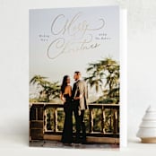 "Minimalist Merry Moments" - Holiday Cards in Chimney Smoke by Design Lotus - Folded Card