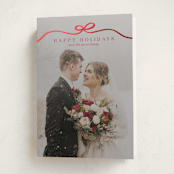 "Bow Tied" - Holiday Cards in Cardinal by Kaydi Bishop - Folded Card