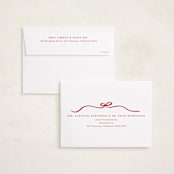 "Bow Tied" - Holiday Cards in Cardinal by Kaydi Bishop - FREE Recipient Addressing
