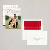 "Elegant Chic" - Holiday Cards in Charcoal by Shirley Lin Schneider - Assembled
