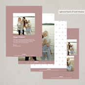 "Focus" - Holiday Cards in Snow by Crisby - Back of Card Options