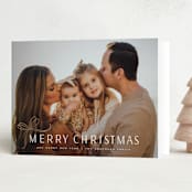 "Cute bow" - Holiday Cards in Candy Cane by Yuliya Evseeva - Folded Card